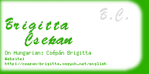 brigitta csepan business card